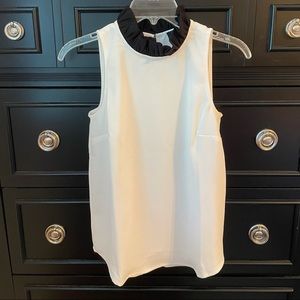 XXS J.Crew sleeveless high neck blouse